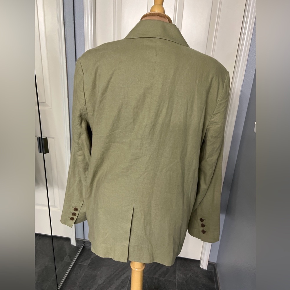 TREASURE & BOND Olive Green Blazer Jacket - Picture 4 of 9